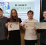 Участники акции «День географии в школе» средней школы села Яснэг. Фото: https://m.vk.com/wall-215635730_3956?z=photo-215635730_457248139%2Fwall-215635730_3956 - Коми республиканское отделение РГО