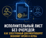 Исполнительный лист без очередей: как электронный документооборот экономит время и нервы